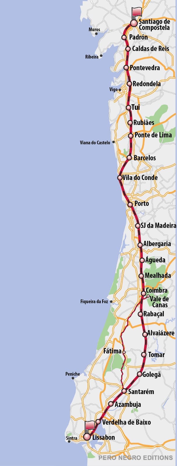 portugiesischer jakobsweg route